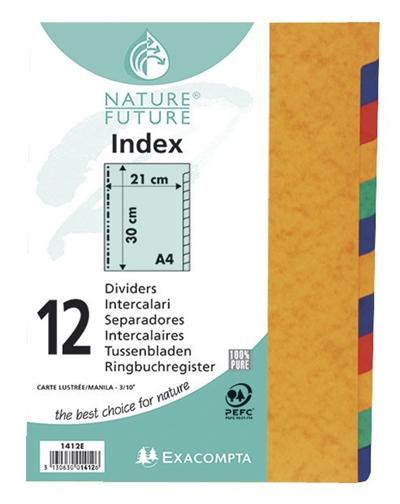 Intercalaires Exacompta A4 Carte Lustrée 8 Positions