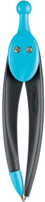 Compas scolaire Maped Graphic 360° mine 2 mm bleu