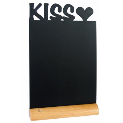 Securit Ardoise de table SILHOUETTE "KISS", m'lamine et bois