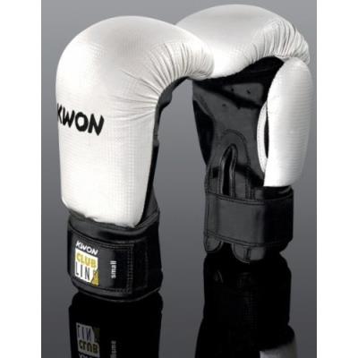 Kwon 554005808 clubline pointer gants de boxe pour petites mains blanc noir 8 oz 227 g