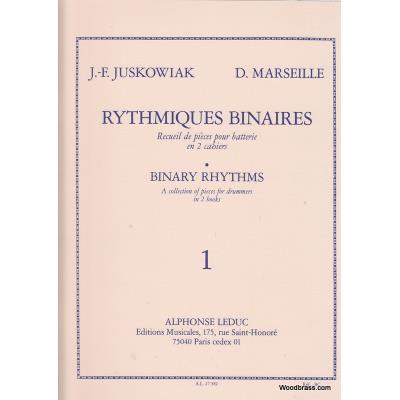 Méthodes et pédagogie LEDUC JUSKOWIAK / MARSEILLE - RYTHMIQUES BINAIRES VOL.1 Percussion