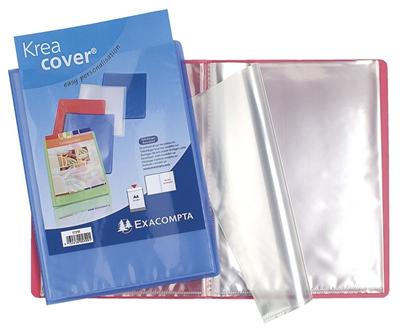 Porte-Vues Exacompta 60 vues polypropylène 0,8mm Krea Cover Blanc