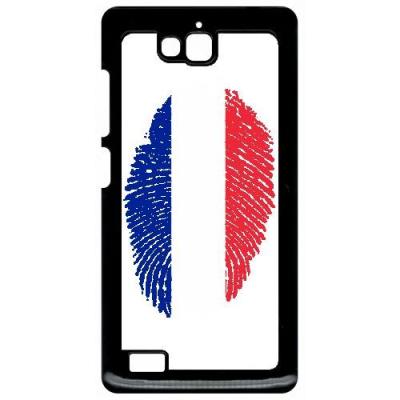 Coque huawei honor 3c et 3c 4g empreinte digitale drapeau france