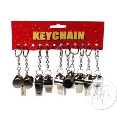 porte-clés sifflet en metal