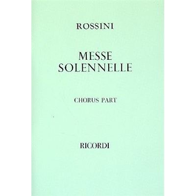 Partitions classique RICORDI ROSSINI G. - PETITE MESSE SOLENNELLE - VOICE PARTS Choeur et ensemble vocal