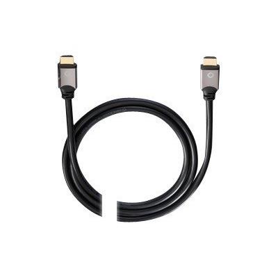 Oehlbach Black Magic High Speed HDMI Cable with Ethernet - HDMI-kabel - 75 cm