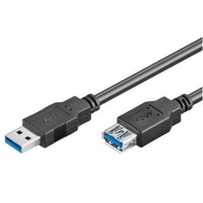 Wentronic câble usb 3.0 fiche a prise a 3m noir