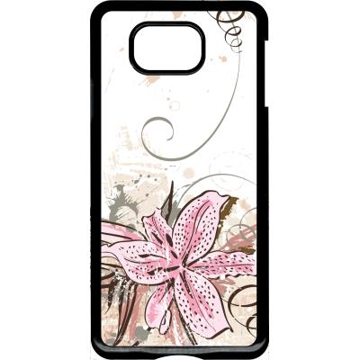 Coque samsung alpha lily with grunge floral