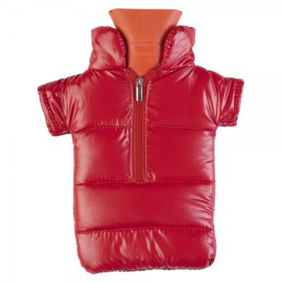 Bouillotte doudoune rouge