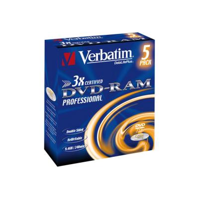 Verbatim DataLifePlus - DVD-RAM x 5 - 9.4 GB - opslagmedia