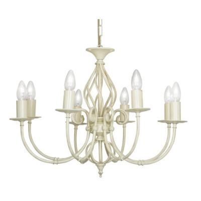 Oaks Lighting Tuscany Lustre À 8 Branches Ivoiredoré