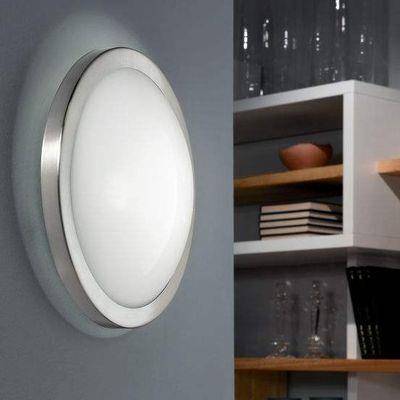 Plafonnier Arezzo nickel mat 1x60w - EGLO LIGHTING - 87329