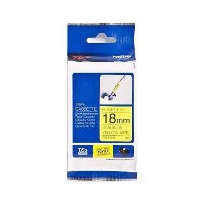 Brother tzefx641 ruban pour étiqueteuse 18mm noir jaune tz-fx641