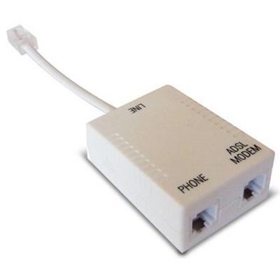 Filtre ADSL RJ45 vers 2 x RJ11 avec cable de 0.10m