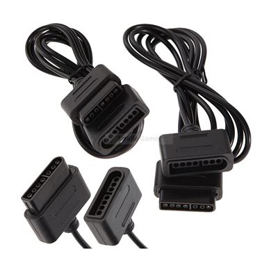 2 x Câble d'extension rallonge pour manette Nintendo SUPER NES SNES - 1,8 mètre