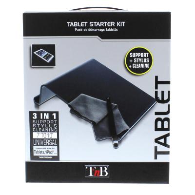 Pack tablette support/stylet/lingette noir