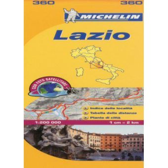 Mapa Michelin Local 360 - Itália: Lazio