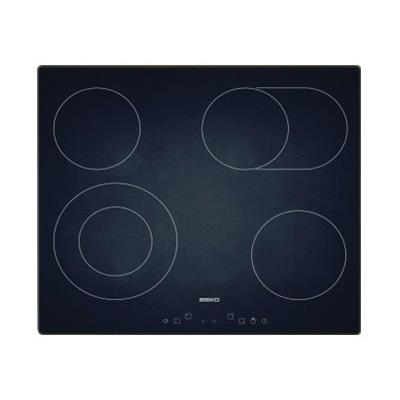 Beko HIC 64403 - Vitrocéramique - 4 plaques de cuisson - Niche - largeur : 56 cm - profondeur : 49 cm - sans cadre - noir