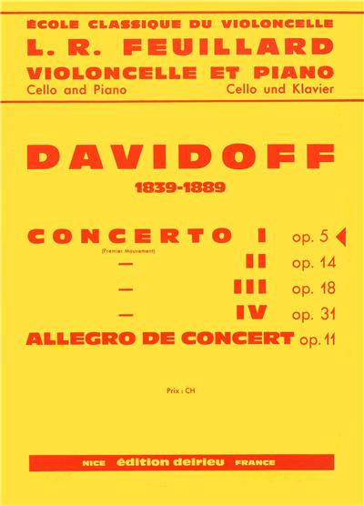 CONCERTO N°1 OP 5 EN SI MIN.