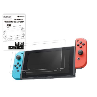 Pack de 2 protections écran en verre trempé pour Nintendo Switch