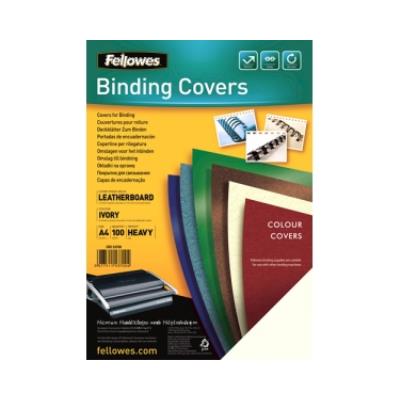 Fellowes - Delta Couverture structure cuir, Format A4, ivoire carton: 250 g, contenu: 100 pièces -5370001
