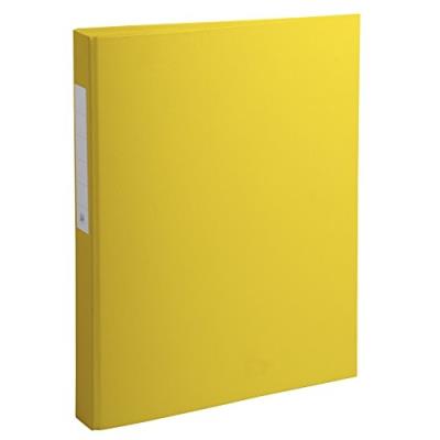 Classeur remborde polypropylene 2 anneaux ronds de 25mm sur troisième de couverture exacompta 54386e