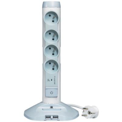 Legrand Vertical Multi-Socket Unit + Surge Arrester - overspanningsbeveiliger