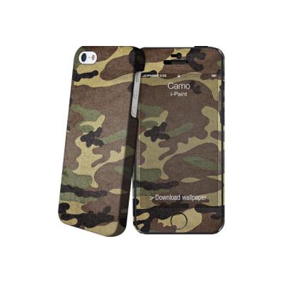 i-Paint - Achterzijde behuizing voor mobiele telefoon - polycarbonaat - camouflage - voor Apple iPhone 5, 5s, SE