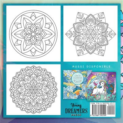 Livre de coloriage Mandala pour enfants: 40 mandalas faciles et beaux avec  plaisir, facile et relaxant pour garçons, filles et débutants (livre de