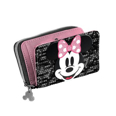 Pochette zippée réversible à paillettes Minnie Mouse