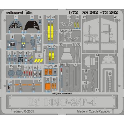 MAQUETTE BF 109F-2/F-4 FINE MODELS /72 EDUARD SS262