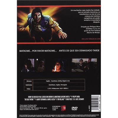 Les Entrailles de l'enfer (1982) / The Beast Within - DVD - tous les DVD à  la Fnac