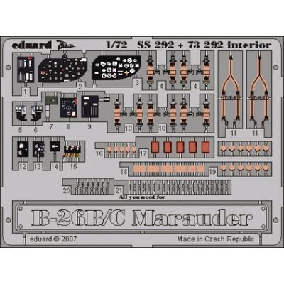 MAQUETTE B26B/C MARAUDER INT.HASEGA/72 EDUARD SS292