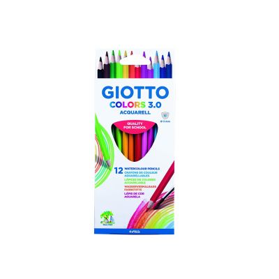 Giotto Colors 3.0 Aquarell – Pack de 12 Crayons