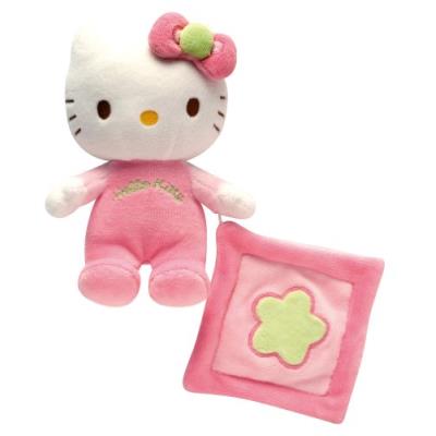 Peluche hochet avec petit doudou Hello Kitty - Baby collection