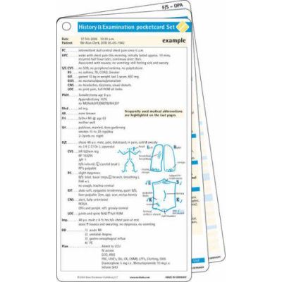 History and Examination Pocketcard Set - [Version Originale]