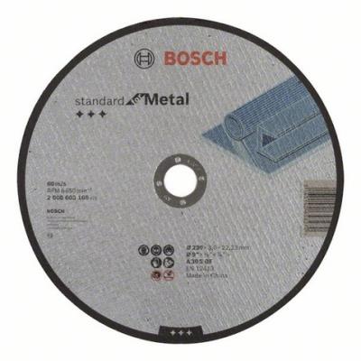 Disque à Tronçonner Bosch à Moyeu Plat Standard pour Le Métal 230X3 Mm - 2608603168