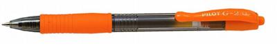 Stylo roller encre gel G-2 rétractable Moyen Orange Pilot