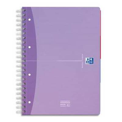 Lot de 5 Beauty Cahiers reliure intégrale EUROPEAN BOOK A5+ 200 pages. Quadrillé 5 x 5 Format 17 x 21 cm Couvertures pelliculées assorties