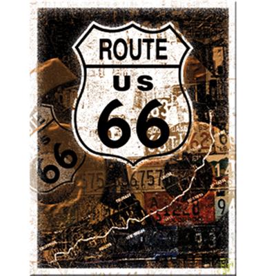 Magnet métal Route 66 On the road