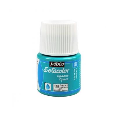 Peinture textile Pébéo setacolor opaque Turquoise N°87