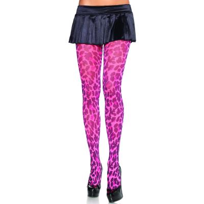Collant Léopard Rose Fluo
