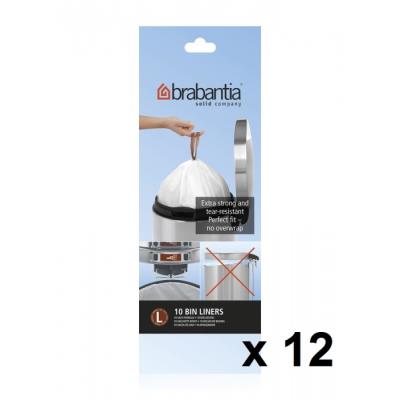 Brabantia - Lot De 11 Rouleaux De 10 Sacs Poubelle L 45 Litres + 1 Offert 371547