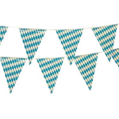Banderole - fanions - 4m - motifs oktoberfest bleu de bavière décorations parti 18747