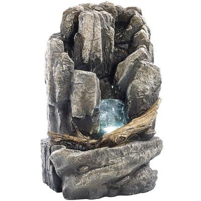 Fontaine d'ambiance avec LED et pompe - Falaise