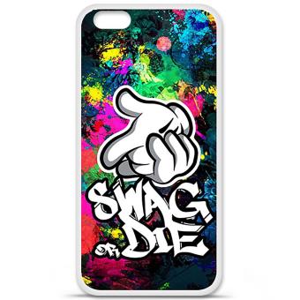 Coque en silicone imprimée compatible Apple iPhone 6 Plus iPhone 6S Plus Swag or die - 1