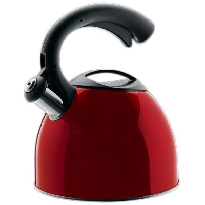 Cilio 430530 bouilloire acier inoxydable/laqué rouge