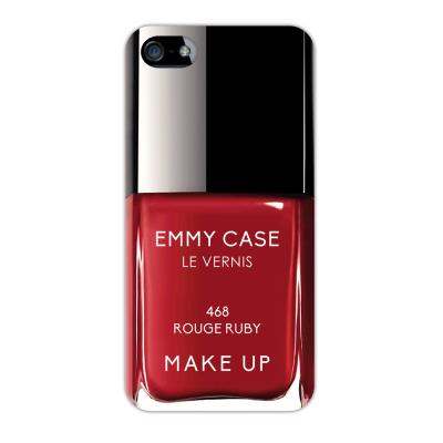 Coque rigide vernis rouge ruby pour iPhone 5 / 5S