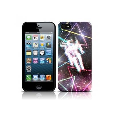 Coque avec motifs cosmonaute et triangles laser pour iPhone 5