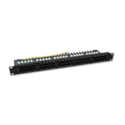 Neklan 8060775 Panneau téléphonique 1U Cat 3 50 ports 3-6/4-5 Noir